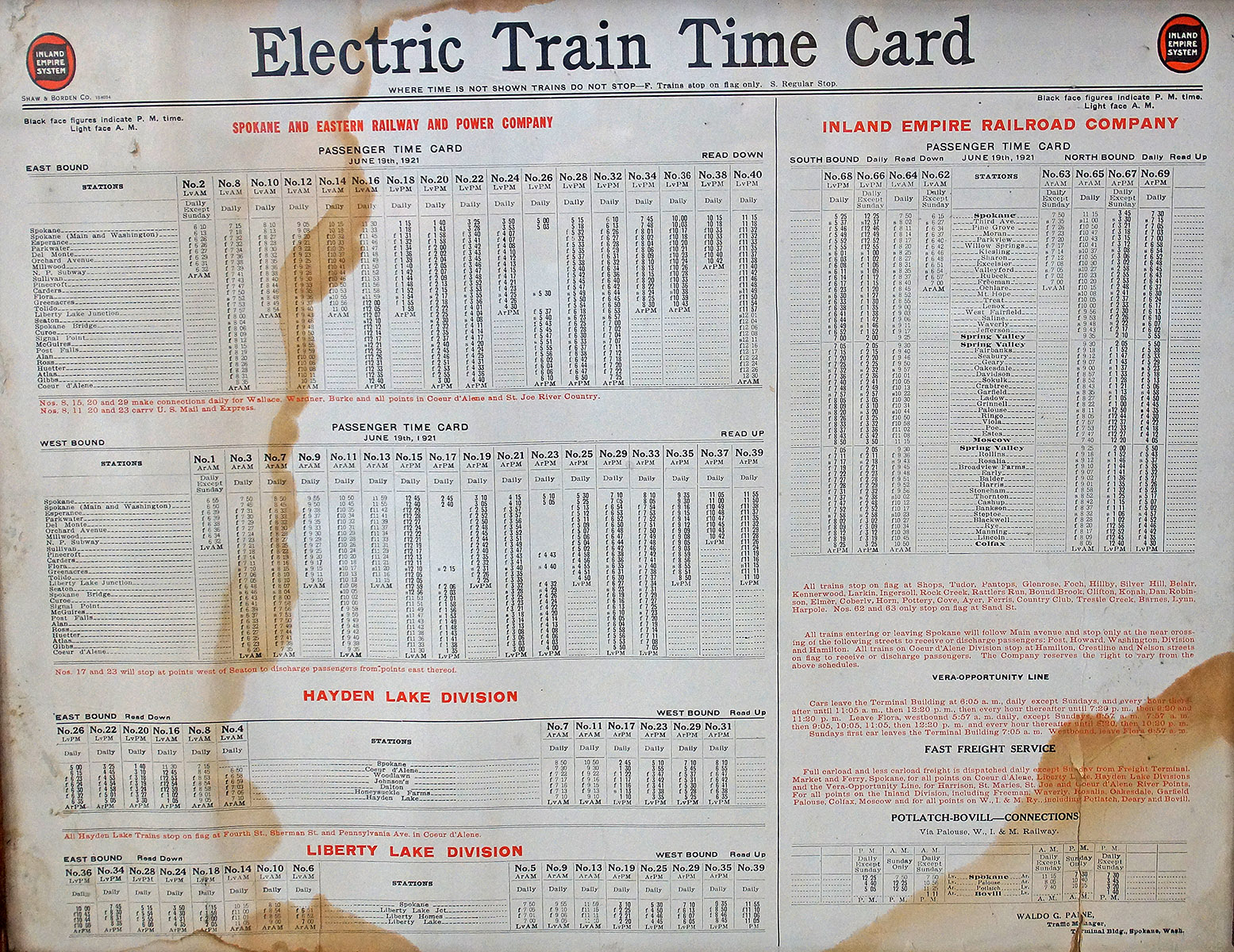 Inland NW Rail Museumin kokoelmat